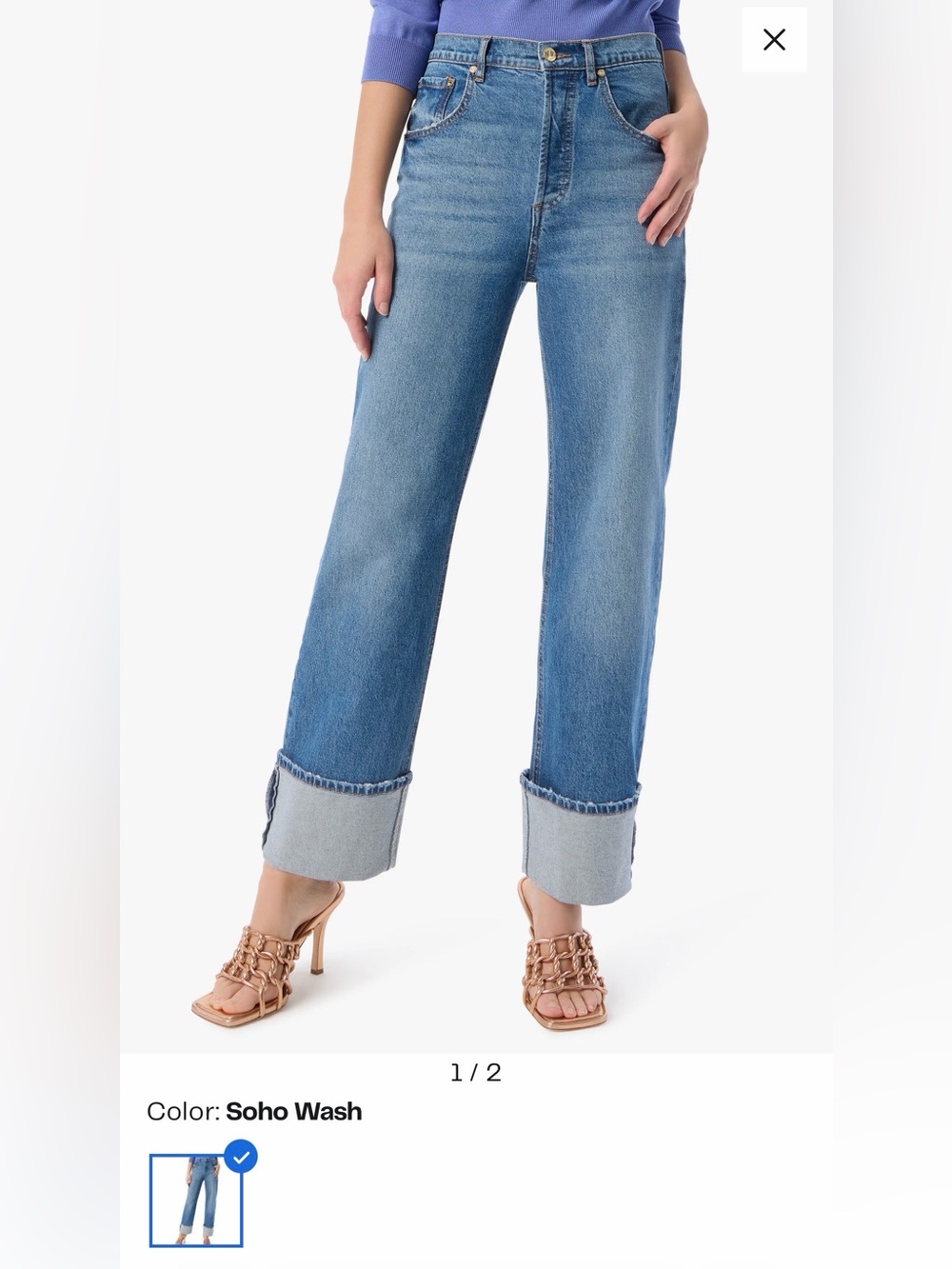Soho Wash Straight-Leg Women’s Jeans in Light Blue